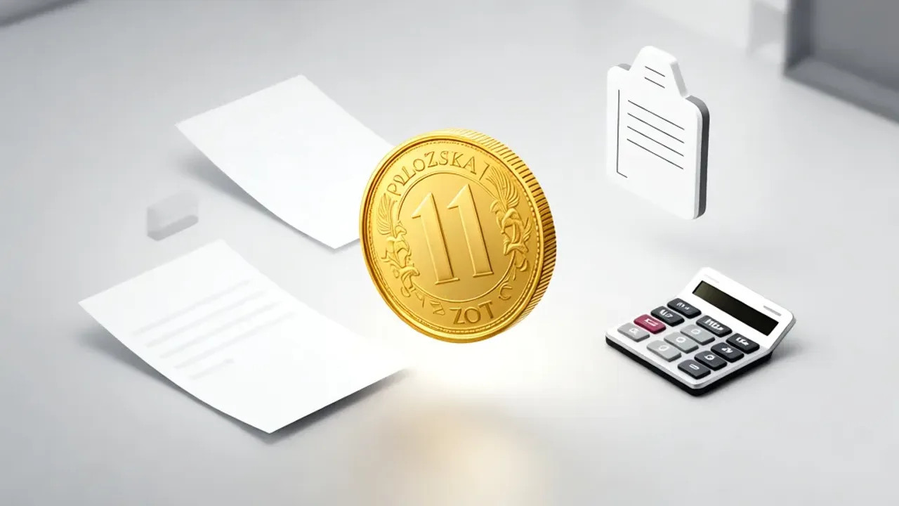 11 brutto ile to netto? Kalkulator wynagrodzeń 2026: umowa i zlecenie Kalkulator obliczający 11 brutto ile to netto na tle dokumentów finansowych i monet.