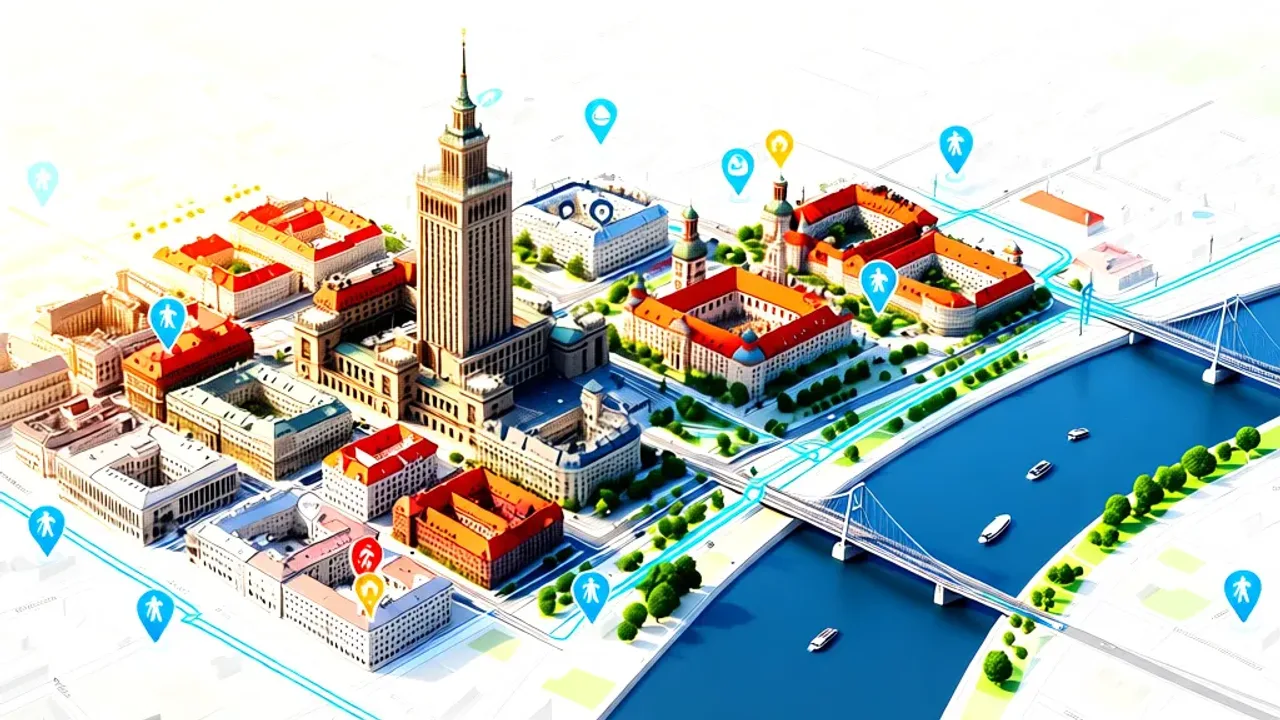 Mapa turystyczna warszawy do wydruku: pobierz atrakcyjne trasy i miejsce