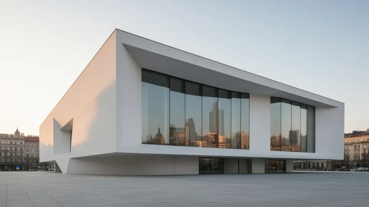 Nowe muzeum w Warszawie: Marszałkowska 103 i oficjalne otwarcie MSN Nowoczesna architektura budynku, w którym znajduje się nowe muzeum w Warszawie przy ulicy Marszałkowskiej.