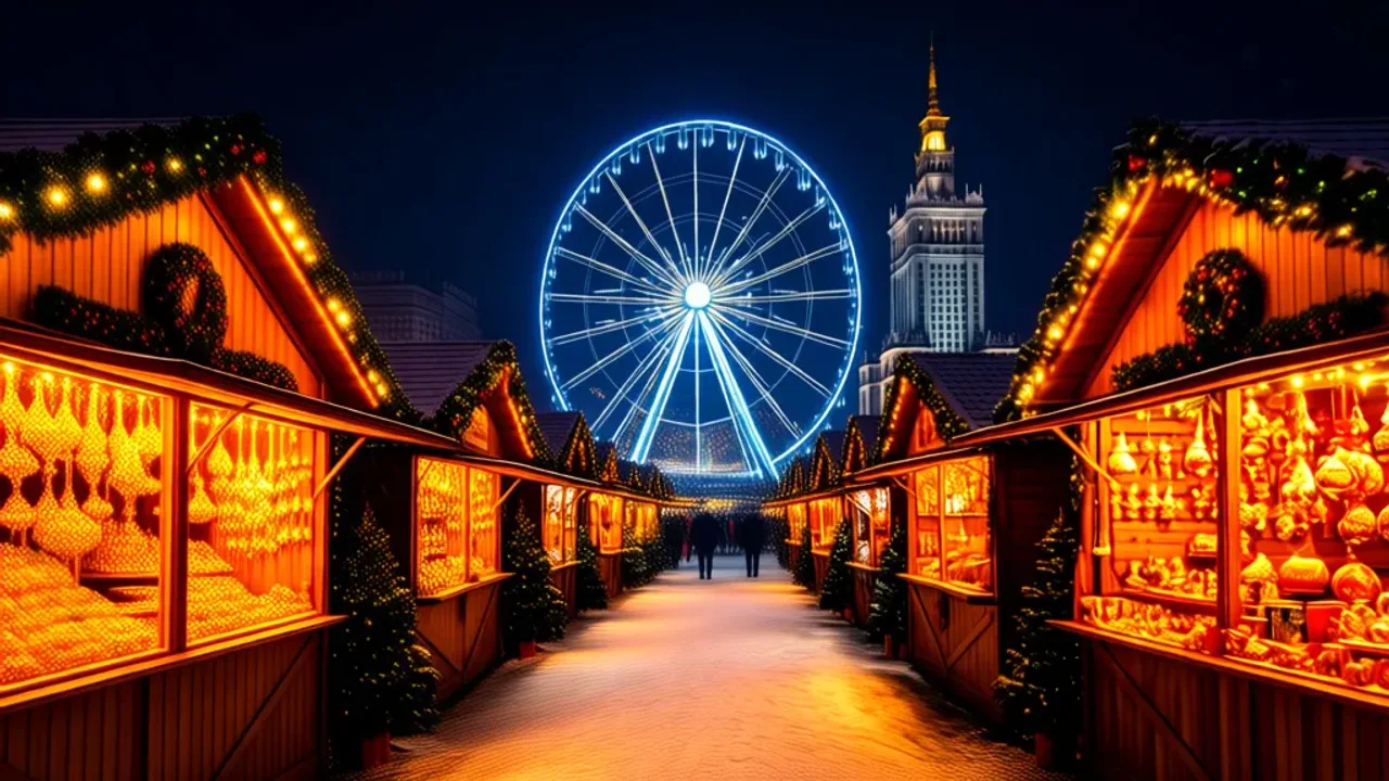 Targi świąteczne Warszawa 2025: jarmark przy Pałacu Kultury i Nauki
